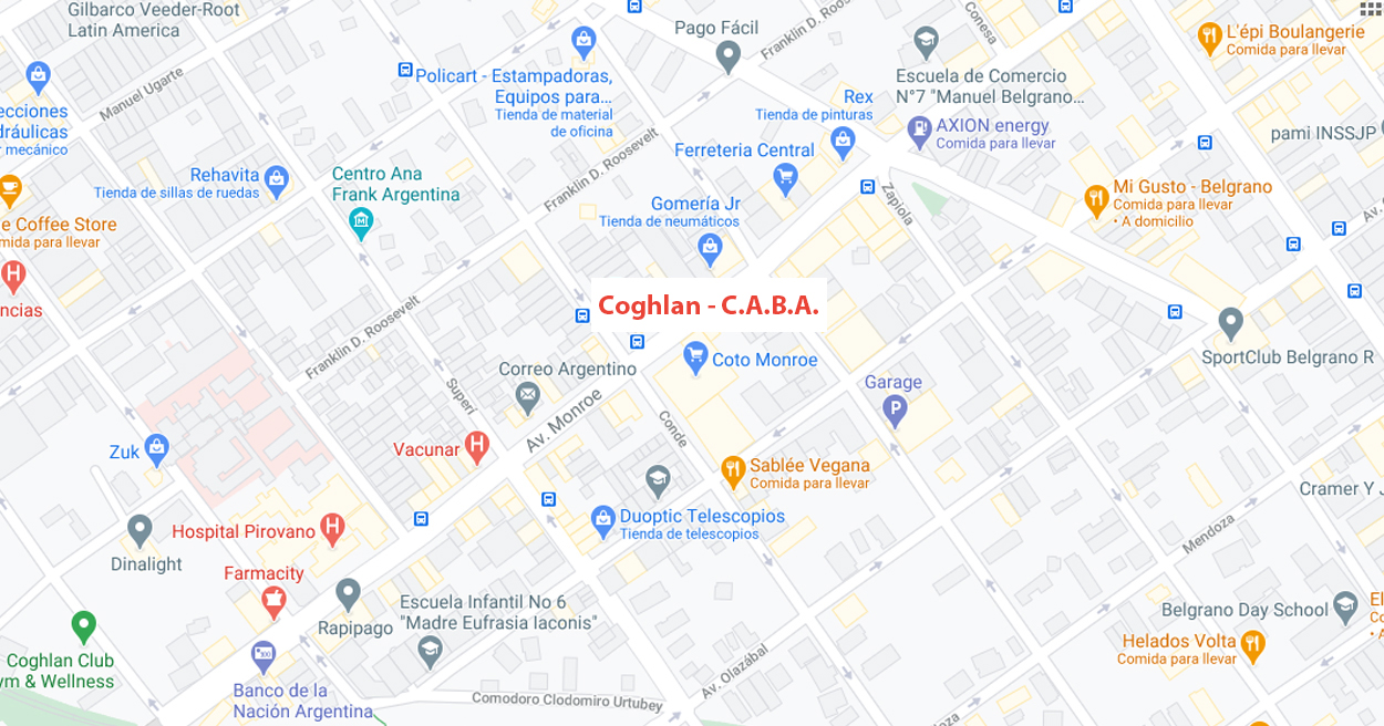 Mapa Coghlan
